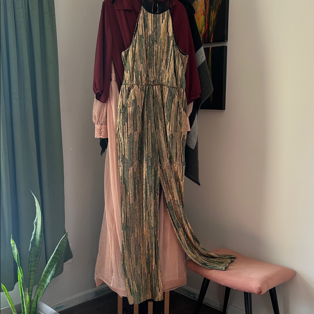 BCBGeneration Multicolor Striped Jumpsuit